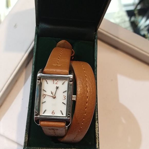 NWOT Stella & Dot leather wrap around watch - Picture 2 of 9